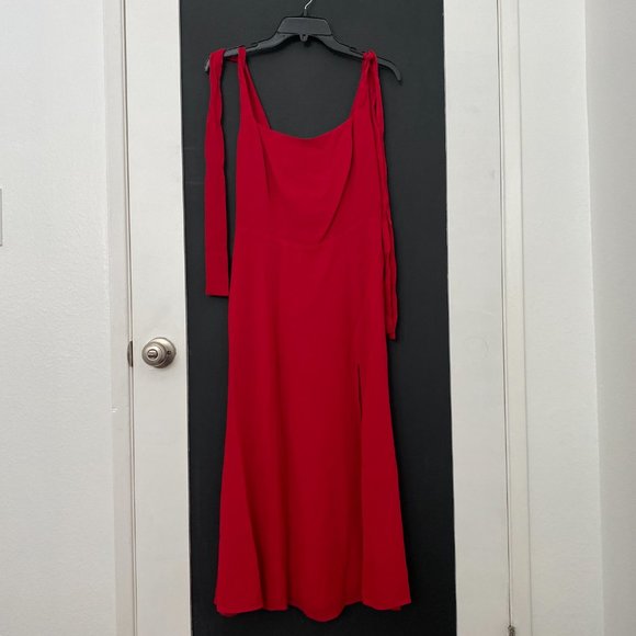 Reformation Red Midi Dress - Picture 4 of 6